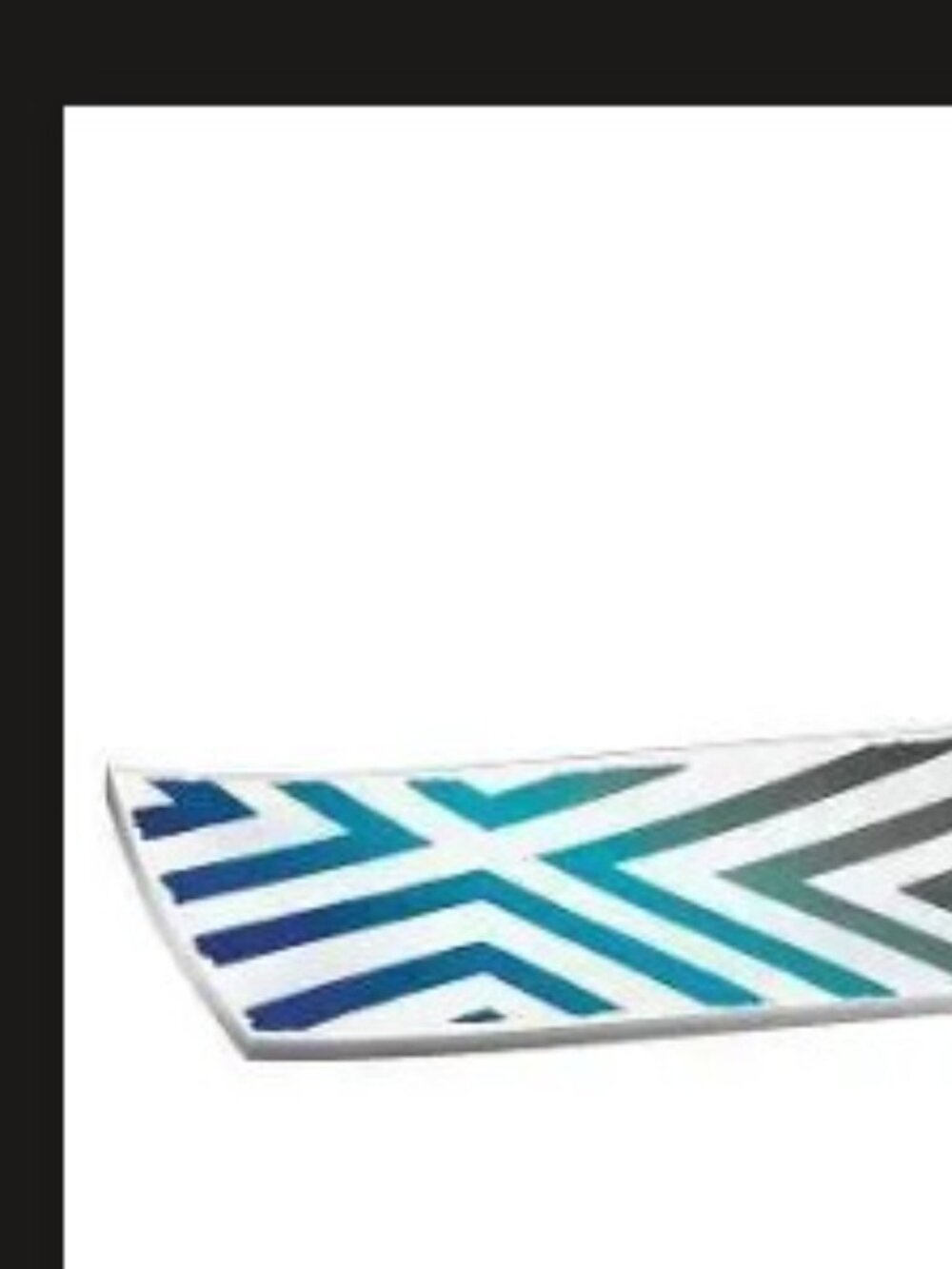 NWT Christian Lacroix Sol y Sombra Porcelain Tray Sunrise Blue